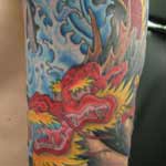 Red Dragon on Arm